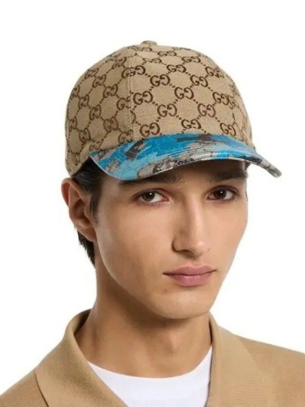 NWT Gucci GG canvas baseball unisex cap hat - size M; Rtl $660